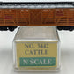 Model Power 3442 N Scale UP 40' Cattle Car #176306 LN/Box