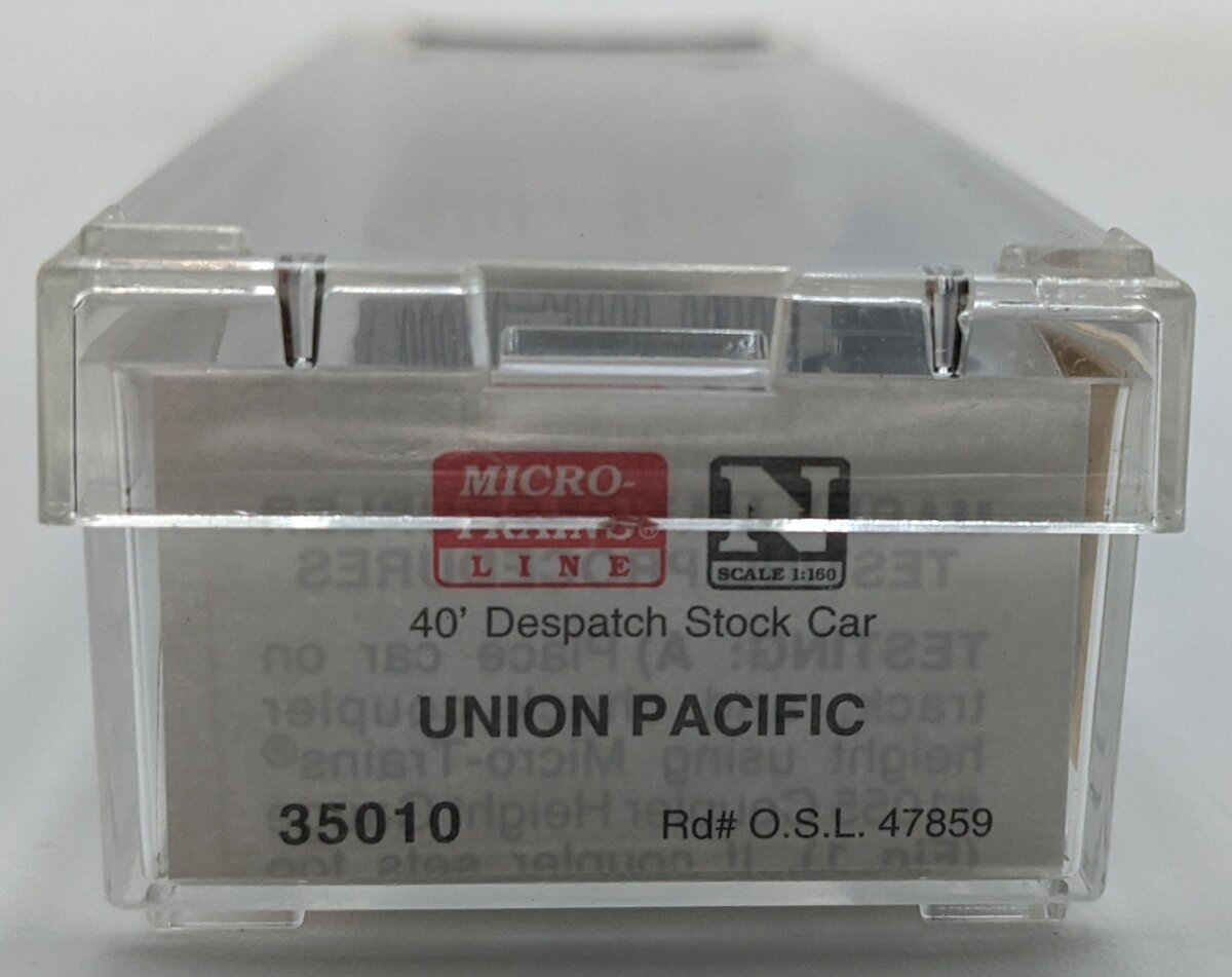Micro-Trains 03500010 N Union Pacific 40' Dispatch Stock Car #47859 LN/Box