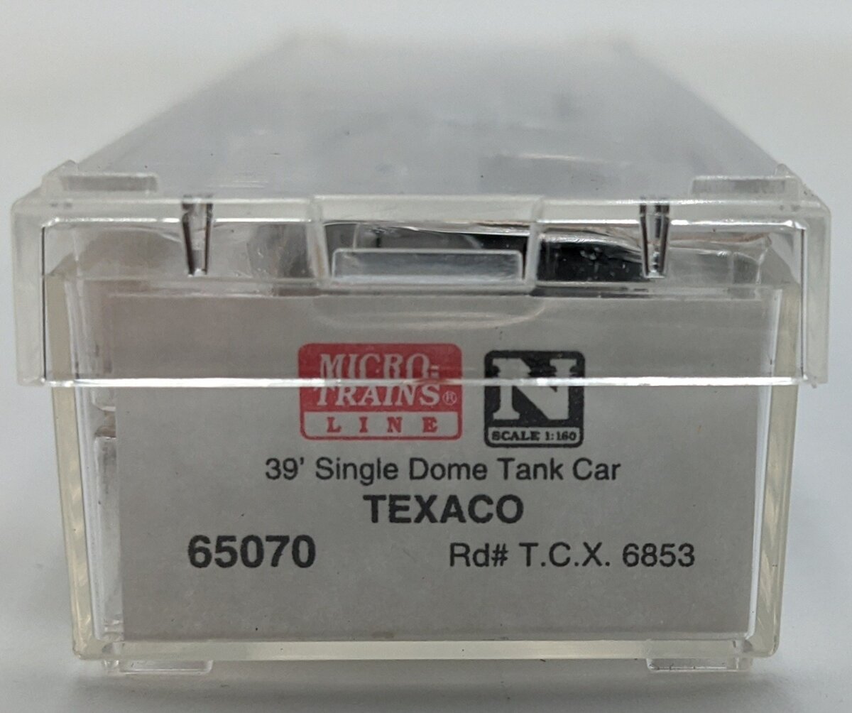 Micro-Trains 06500070 N Texaco 39' Single Dome Tank Car #6853 LN/Box