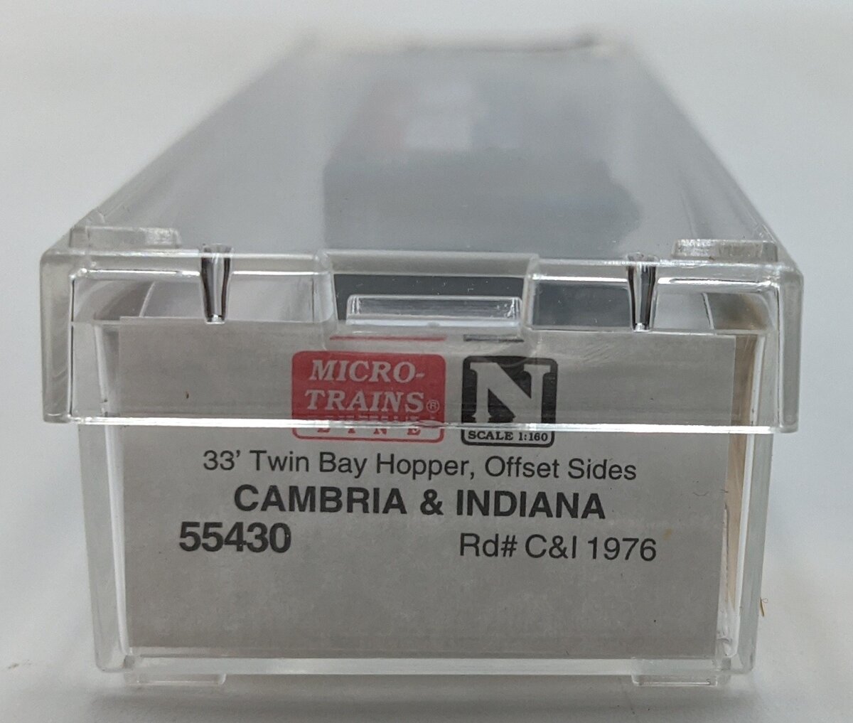 Micro-Trains 05500430 N Cambria & Indiana 33' Twin Bay Offset Side Hopper #1976 LN/Box