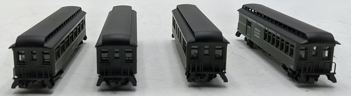 Roundhouse 89416 N A.T.&S.F. Ready-To-Run Passenger Cars (Pack of 4) LN/Box