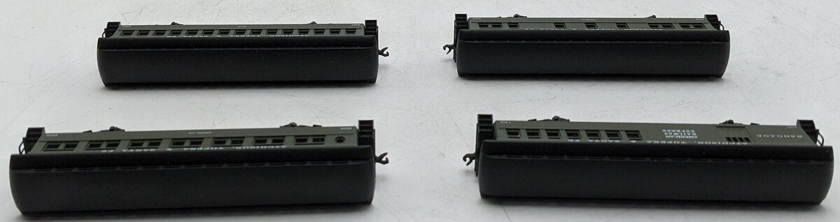 Roundhouse 89416 N A.T.&S.F. Ready-To-Run Passenger Cars (Pack of 4) LN/Box