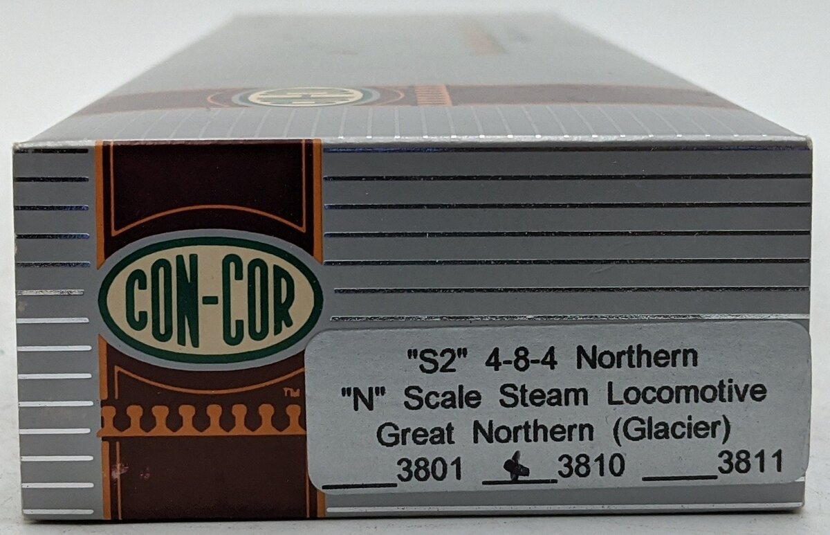 Con-Cor 3810 N Scale Great Northern S-2 4-8-4 Locomotive & Tender #2584 LN/Box