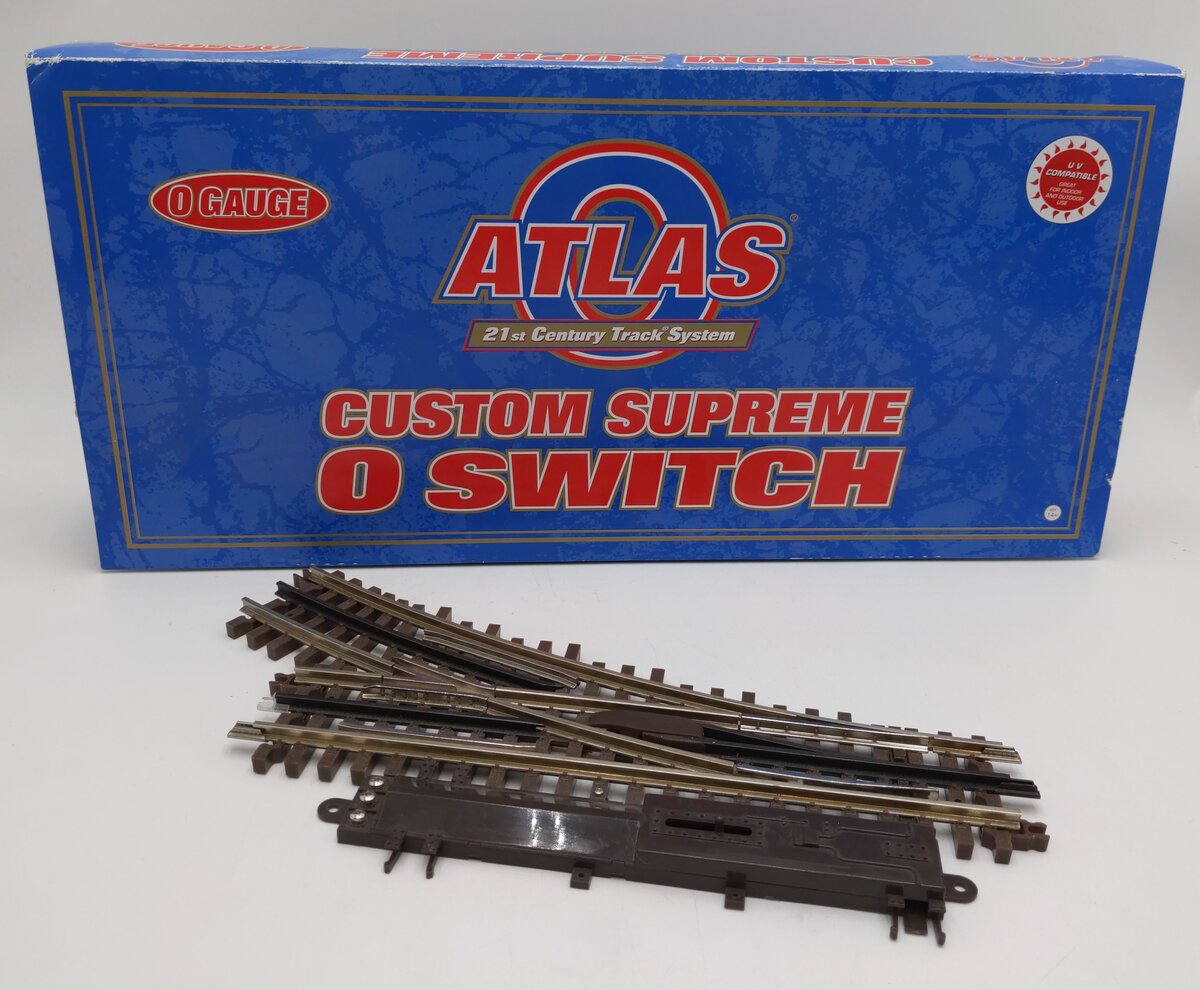 Atlas 6086 O O45 Nickel Silver Right Hand Remote Control Switch Turnout VG/Box