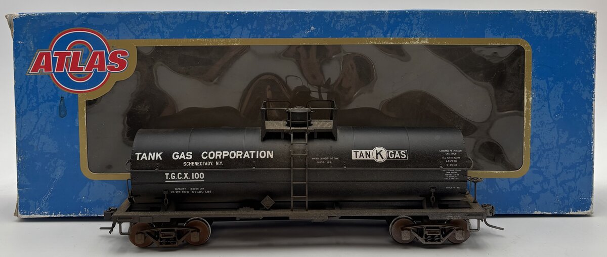 Atlas 9218-1 O Tank Gas 11,000 Gallon Tank Car #100 (2-Rail) VG/Box