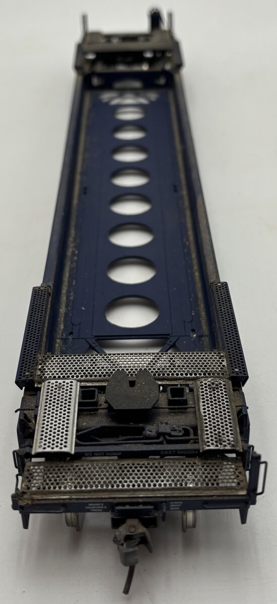 Lionel 6-27526 O Gauge CSX Husky Stack Flatcar w/ Container Load #620354 VG/Box