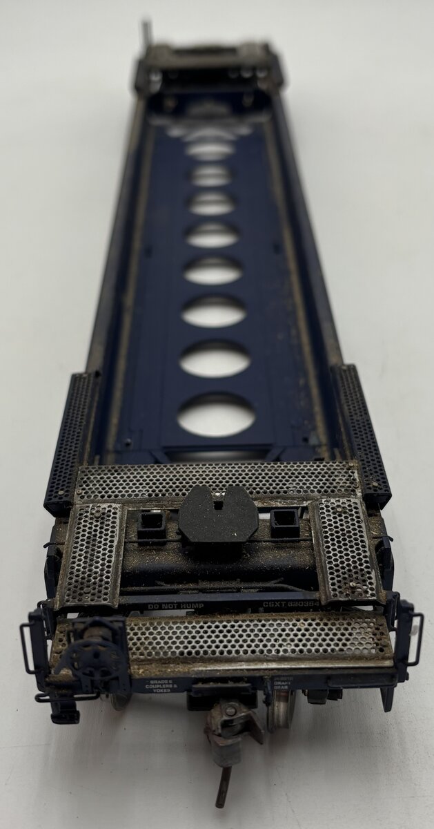 Lionel 6-27526 O Gauge CSX Husky Stack Flatcar w/ Container Load #620354 VG/Box