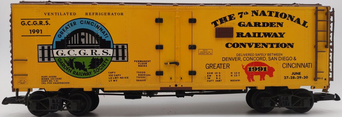 Aristo-Craft 46291 Aristo-Craft 4629 GRS 1991 Convention Reefer Car EX