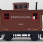 Bachmann 93114 G Pennsylvania 4-Wheel Wood Bobber Caboose #1000 EX