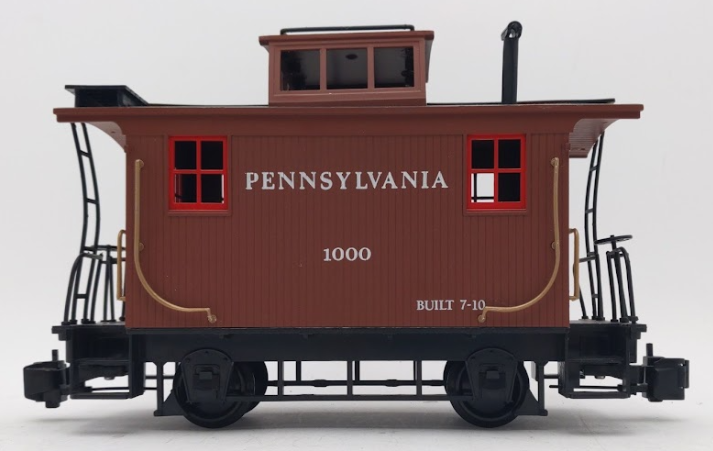 Bachmann 93114 G Pennsylvania 4-Wheel Wood Bobber Caboose #1000 EX