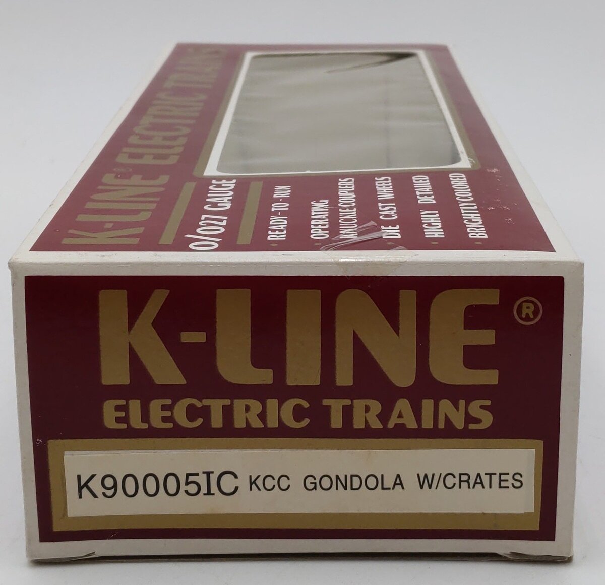K-Line K90005IC O Gauge K-Line Collector's Club Gondola with Crates #6519 LN/Box