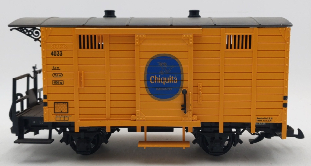 LGB 4033 G Scale Chiquita Boxcar #4033 EX