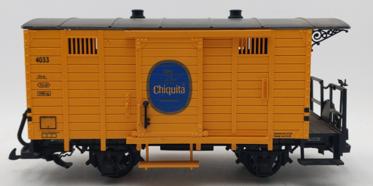 LGB 4033 G Scale Chiquita Boxcar #4033 EX