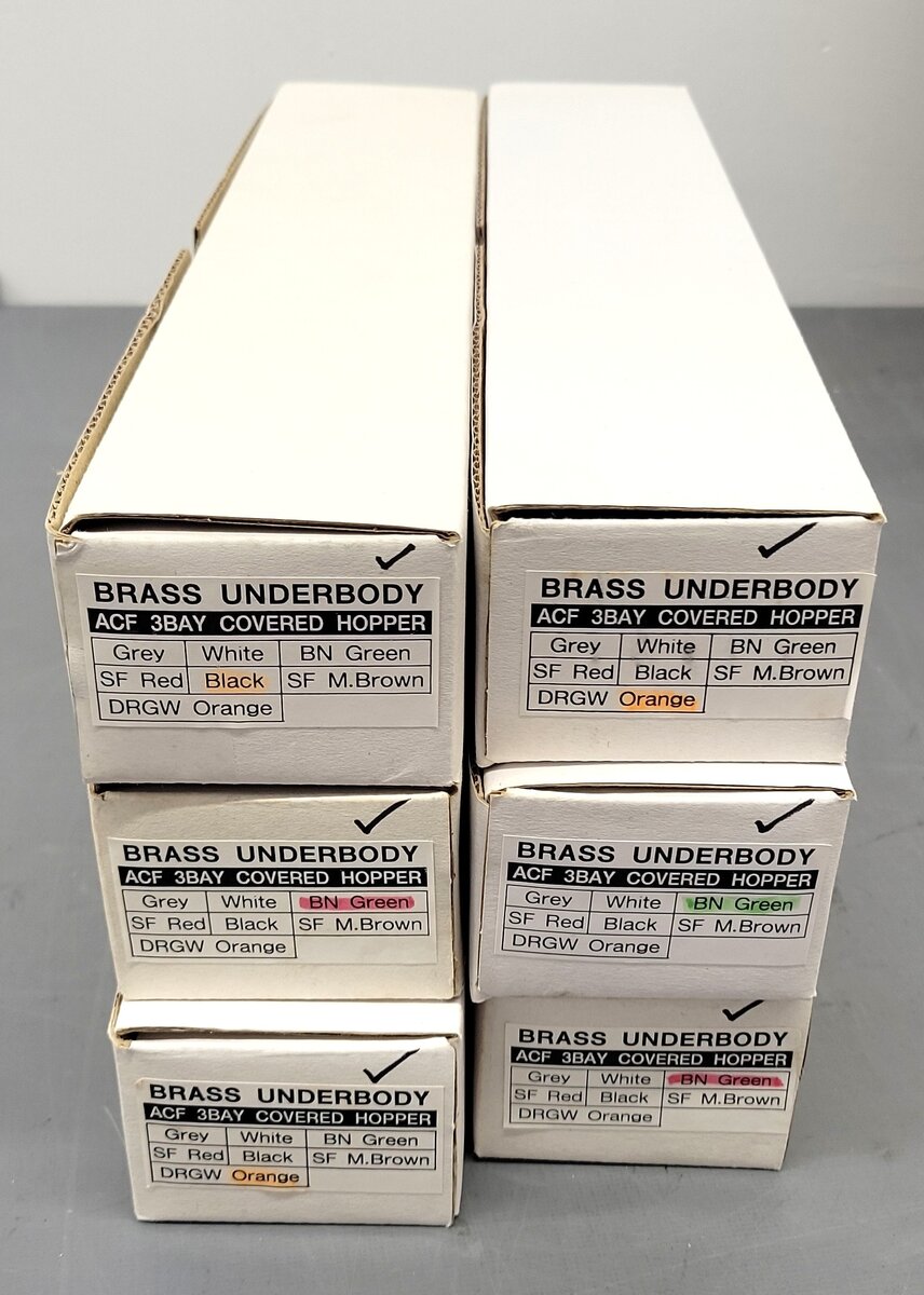 Assorted Pecos River Brass O Scale Bodies [6] EX/Box