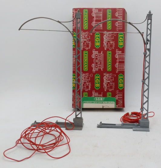 LGB 6001 G Scale Catenary Pole With Feed Wire EX/Box