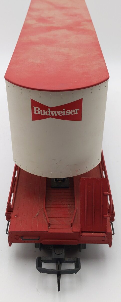 USA Trains R1763 G Budweiser Clydesdale Piggyback EX