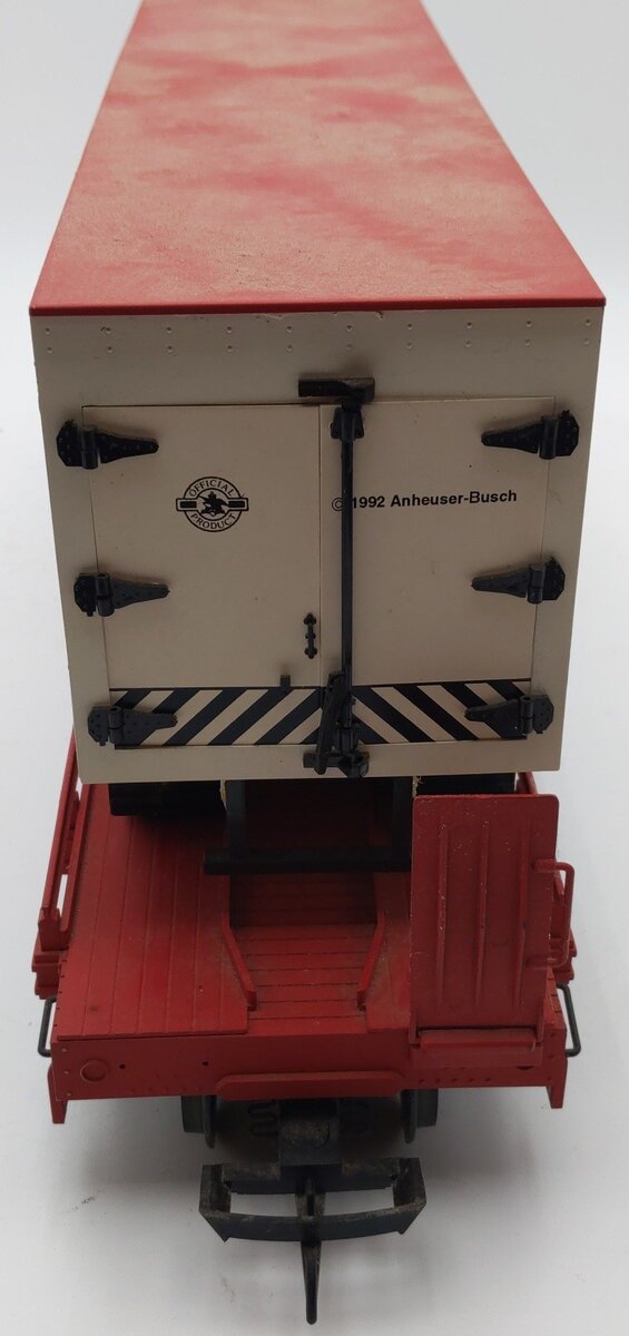 USA Trains R1763 G Budweiser Clydesdale Piggyback EX