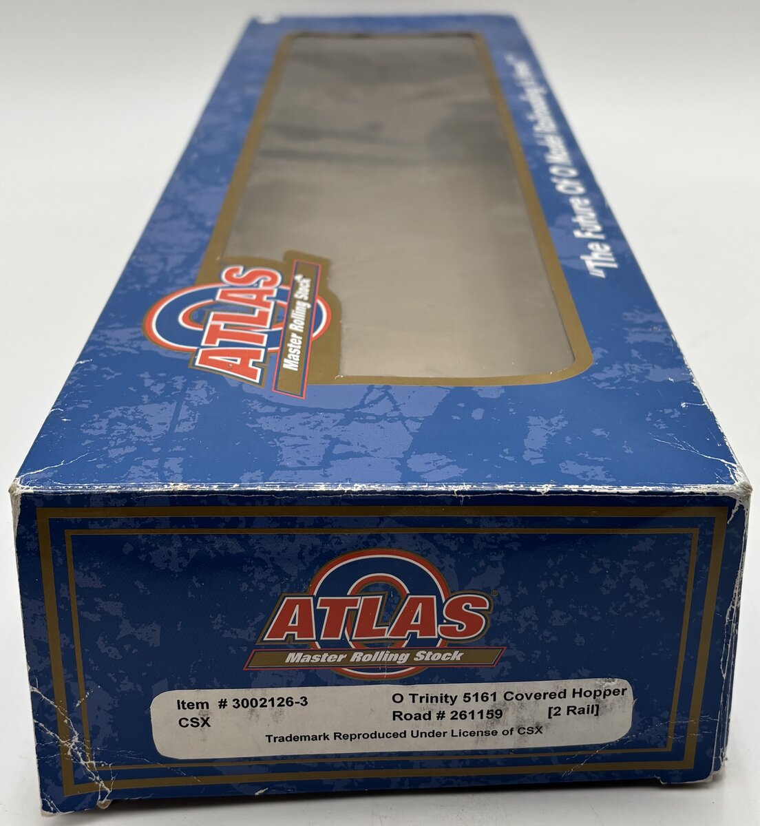 Atlas 3002126-3 O Scale CSX Trinity 5161 Covered Hopper #261159 [2-Rail] VG/Box