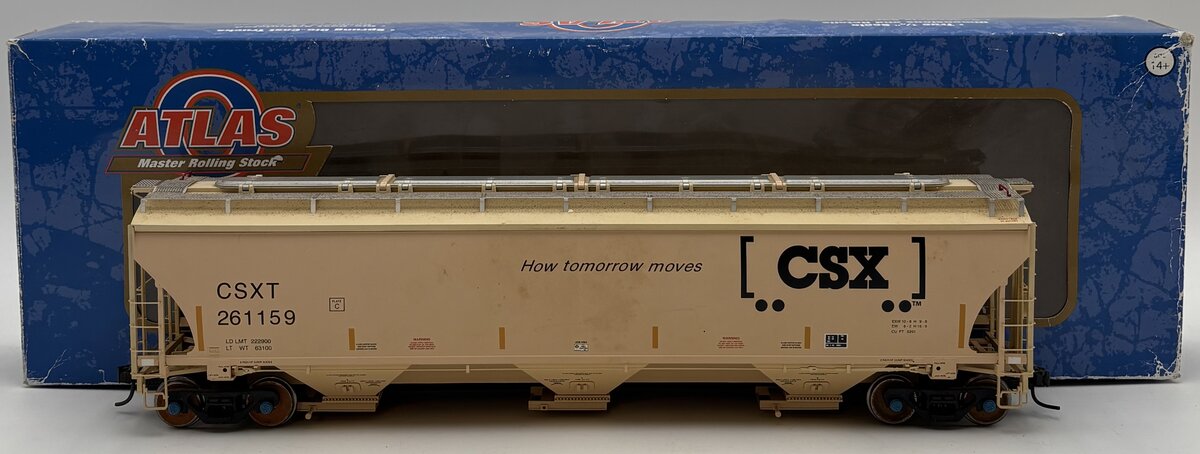 Atlas 3002126-3 O Scale CSX Trinity 5161 Covered Hopper #261159 [2-Rail] VG/Box
