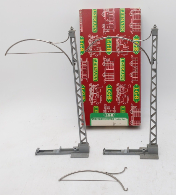 LGB 6001 G Scale Catenary Pole With Feed Wire EX/Box