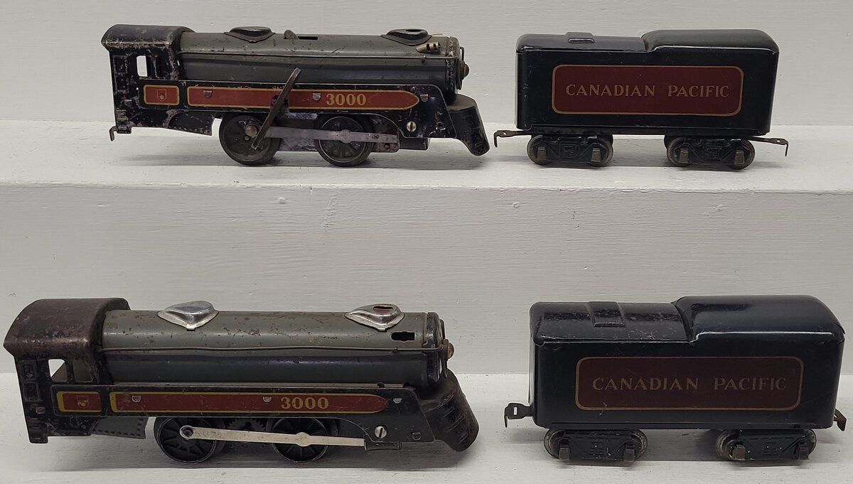Marx Vintage O Canadian Pacific Locomotives & Tenders 3000, 2451 [4]