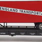 USA Trains 17011 G New England Transportation Piggyback Flatcar with Trailer EX
