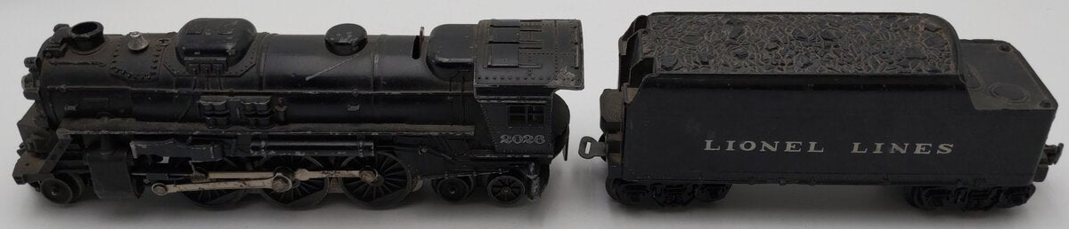 Lionel 2026 Vintage O 2-6-4 Diecast Steam Locomotive & 6066T Tender VG