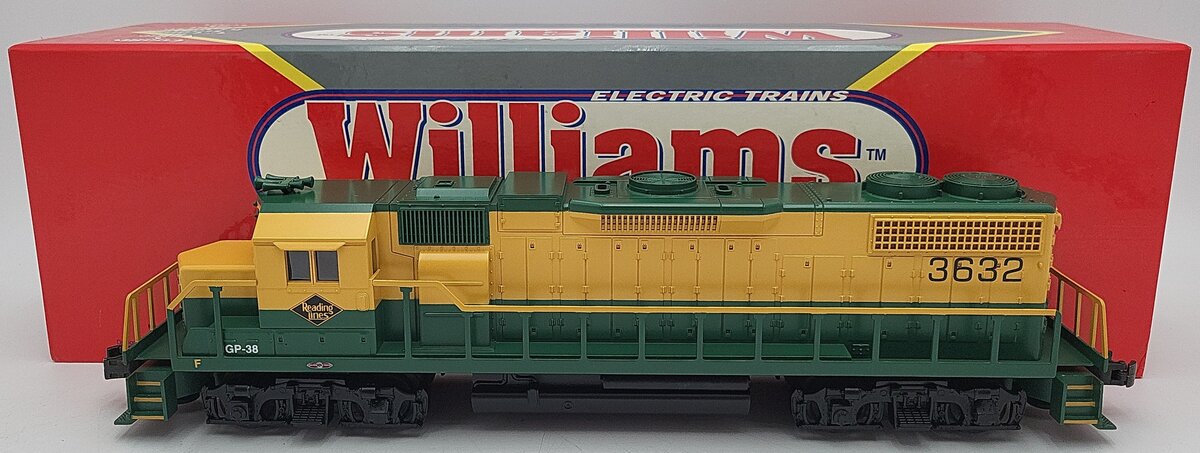 Williams GP38-213D O Gauge Reading GP-38 Locomotive Dummy #3632 EX/Box