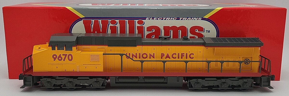Williams DA9-05 O Gauge Union Pacific Dash 9 Powered Diesel Locomotive #9670 EX/Box