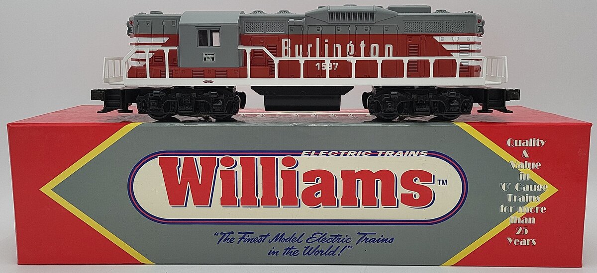 Williams gp-9-224D O Gauge Burlington GP-9 Locomotive Dummy #1587 VG/Box