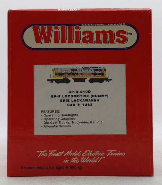 Williams GP9-210D O Gauge Erie Lackawanna GP9 Dummy Diesel Locomotive #1263 LN/Box
