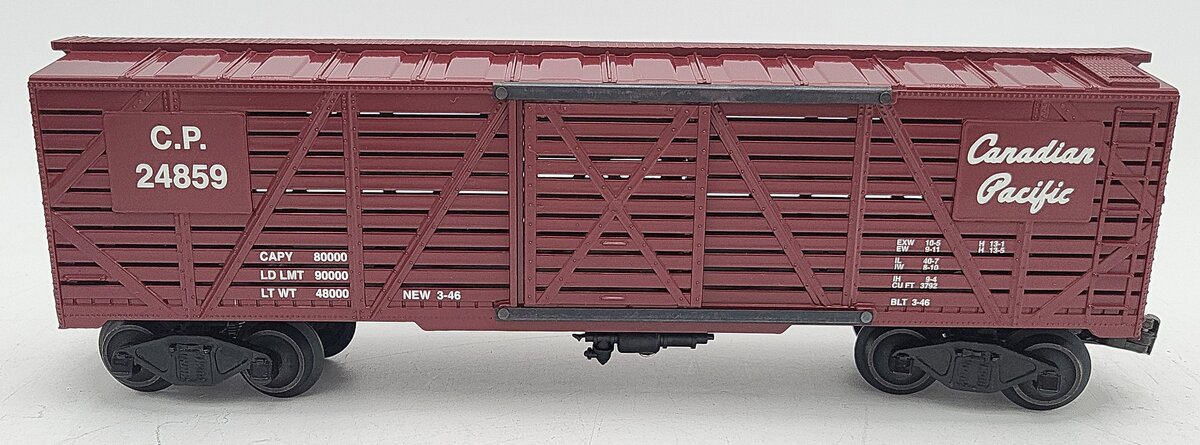 Williams WAL #07 O Gauge Canadian Pacific Stock Car #24859 LN/Box