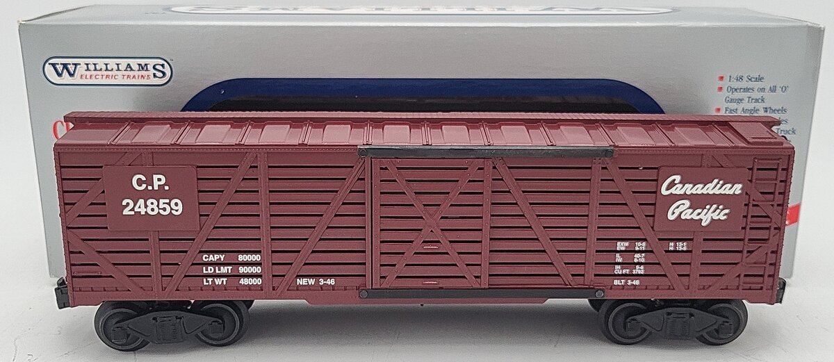 Williams WAL #07 O Gauge Canadian Pacific Stock Car #24859 LN/Box