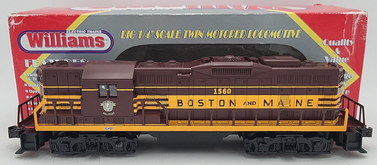 Williams GP-9-203 O Gauge Boston & Maine GP-9 Diesel Engine Cab #1560 LN/Box