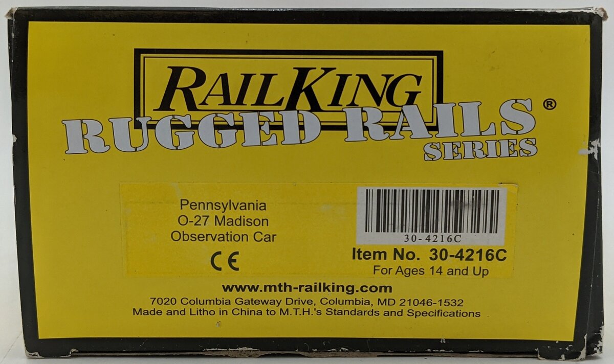 MTH 30-4216C O Gauge Pennsylvania 