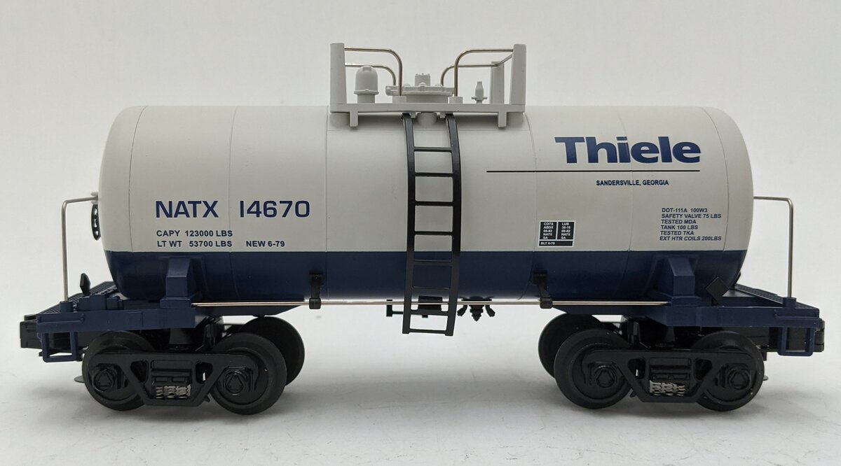 MTH 20-96044 O Scale Theile Kaolin Co. 8000 Gallon Tank Car #14670 EX/Box