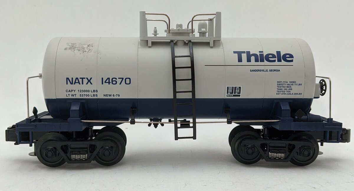 MTH 20-96044 O Scale Theile Kaolin Co. 8000 Gallon Tank Car #14670 EX/Box