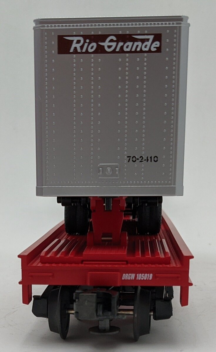 MTH 20-90037A Denver Rio Grande Flatcar w/Trailers #105019 LN/Box