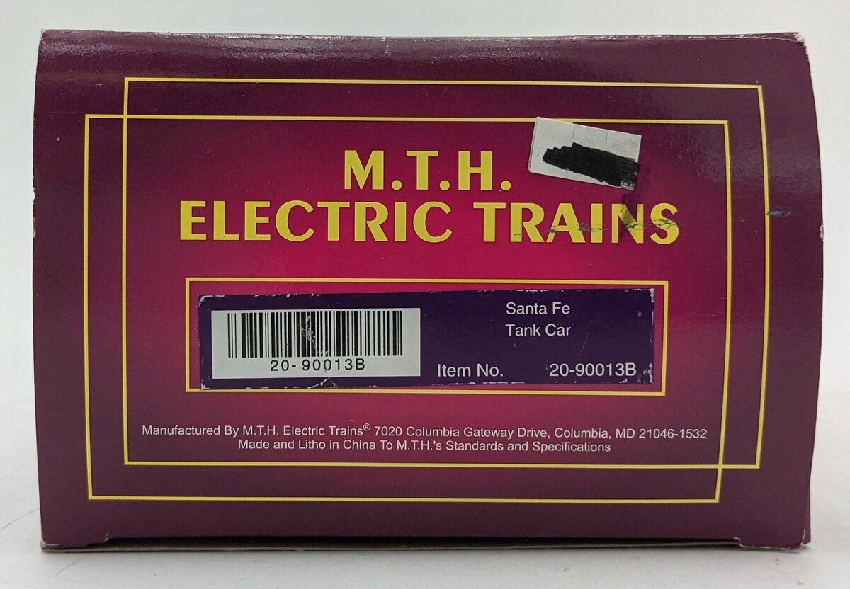 MTH 20-90013B O Santa Fe Tank Car #98501 LN/Box