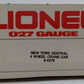 Lionel 6-6579 O Gauge New York Central 4-Wheel Crane Car #6579 EX/Box