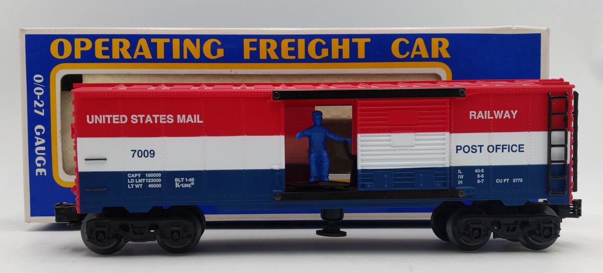 K-Line K7009 US Mail Operating Boxcar LN/Box