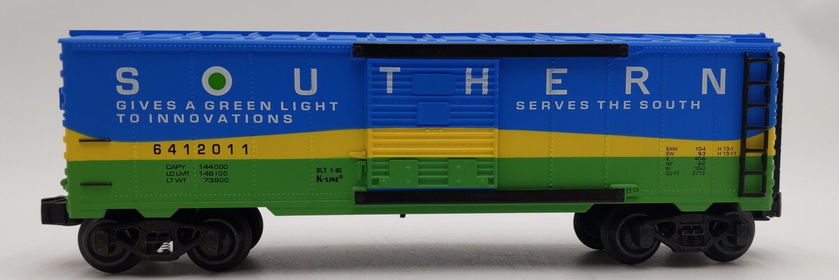 K-Line K641-2011 O Gauge Southern Wave Classic Boxcar #6412011 LN/Box