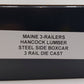 Weaver O Scale Maine 3-Railer Hancock Lumber Steel Side Refrigerator Car LN/Box