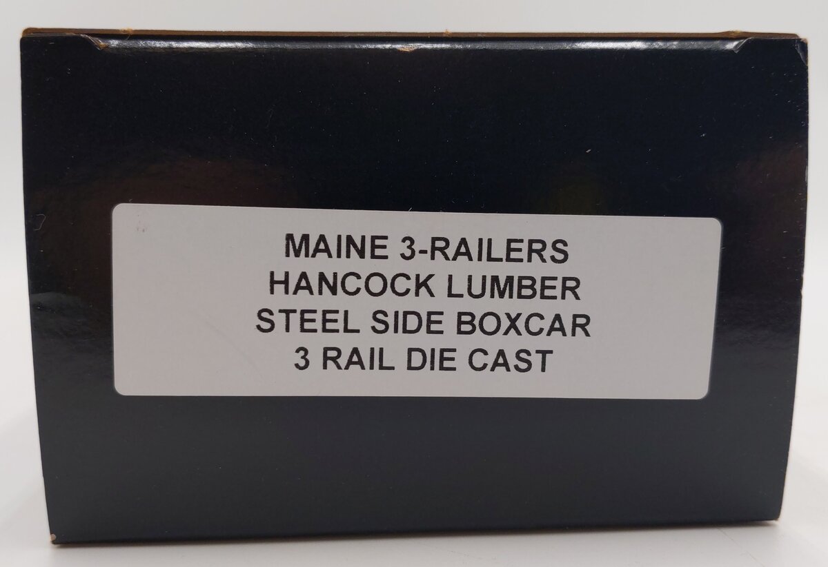 Weaver O Scale Maine 3-Railer Hancock Lumber Steel Side Refrigerator Car LN/Box
