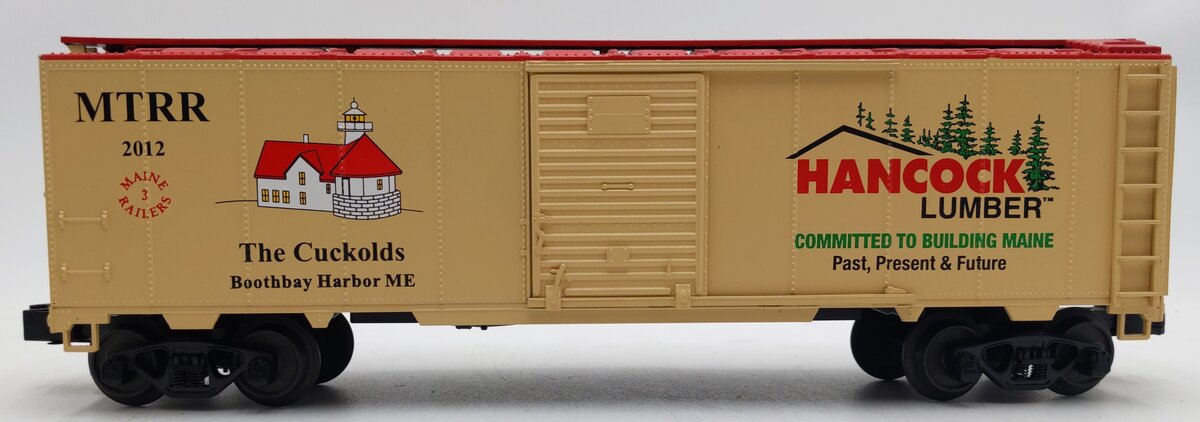 Weaver O Scale Maine 3-Railer Hancock Lumber Steel Side Refrigerator Car LN/Box