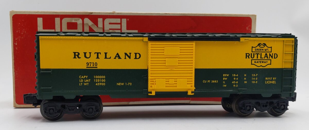 Lionel 6-9710 O Gauge Rutland Boxcar EX/Box