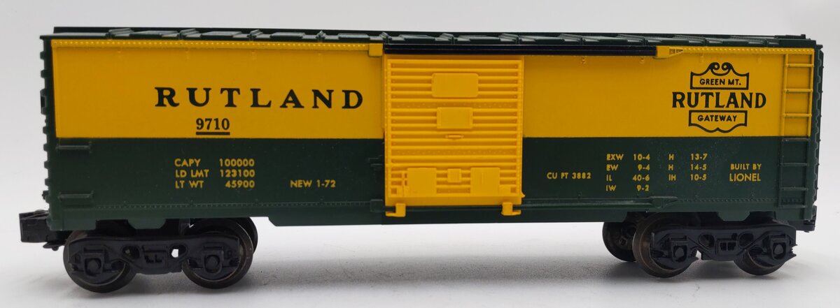 Lionel 6-9710 O Gauge Rutland Boxcar EX/Box