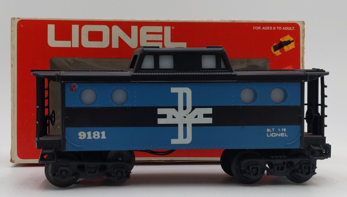 Lionel 6-9181 O Gauge Boston and Maine N5C Porthole Caboose EX/Box