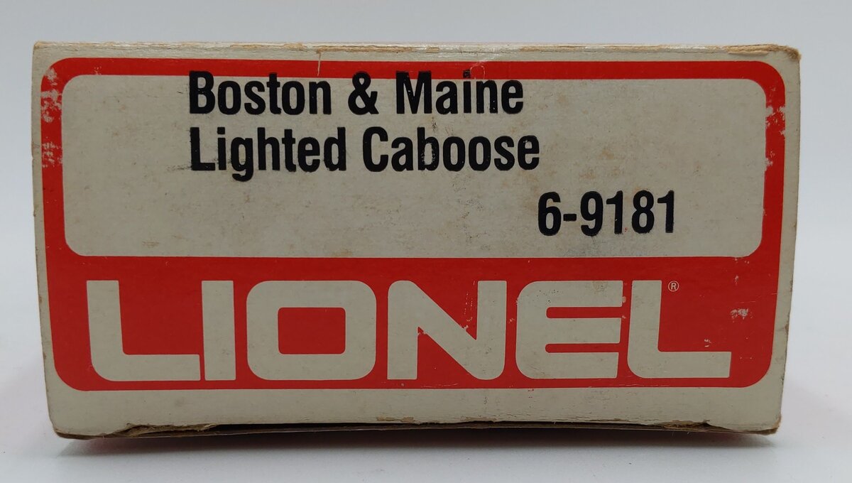 Lionel 6-9181 O Gauge Boston and Maine N5C Porthole Caboose EX/Box