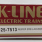 K-Line K-25-7513 O Erie Lackawanna Boxcar #7513 EX/Box